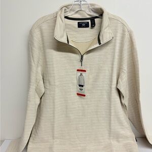 Dockers Men's Zip Up Sweater in Cream